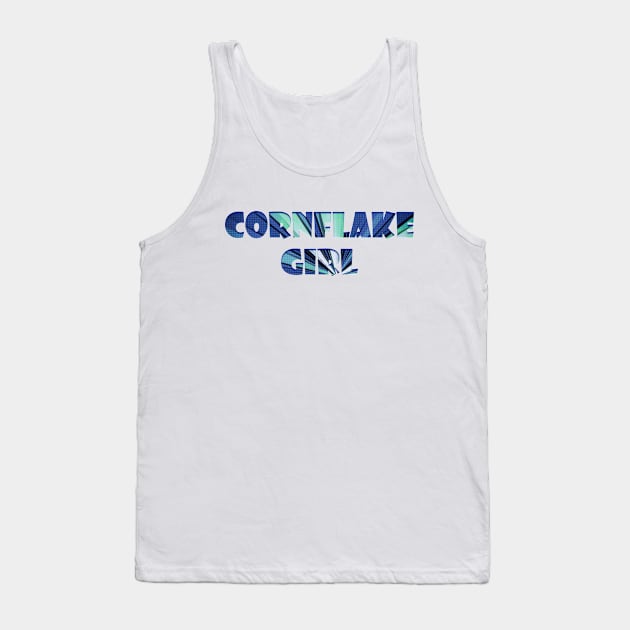Blue Cornflake Girl Tank Top by stefy
